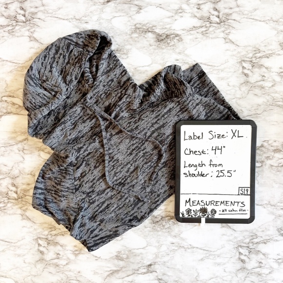 Maurices Gray & Black Lightweight Striped Hoodie Sweater - Picture 2 of 7